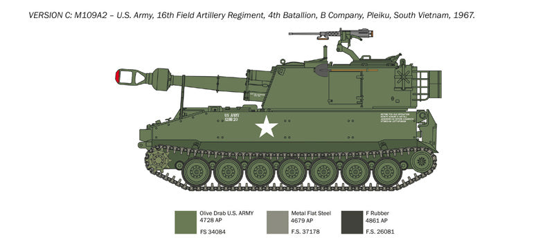 Italeri 6589 M109 A2/A3/G 1:35