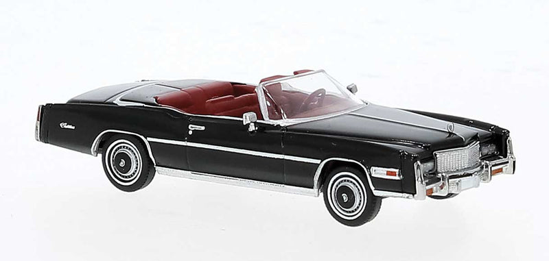 Brekina HO 19756 1975 Cadillac Eldorado Convertible, Assembled, Top Down (black)