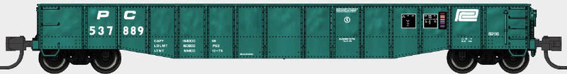 PREORDER Bluford Shops N 52290 52'6" 15-Panel Lightly Dented Mill Gondola, Penn Central