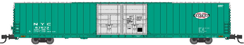 PREORDER Bluford Shops N 86800 86' Double Door Boxcar, New York Central