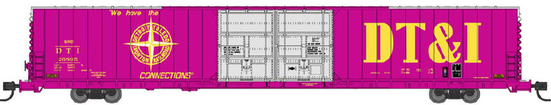 PREORDER Bluford Shops N 86760 86' Double Door Boxcar, Detroit Toledo & Ironton