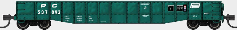 PREORDER Bluford Shops N 52294 52'6" 15-Panel Medium Dented Mill Gondola, Penn Central