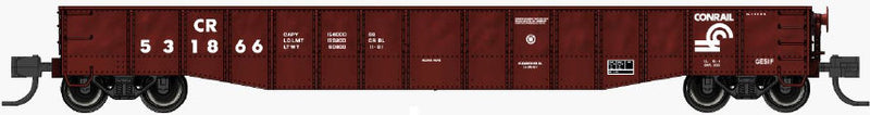 PREORDER Bluford Shops N 52261 52'6" 15-Panel Lightly Dented Mill Gondola, Conrail