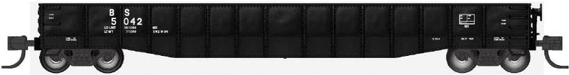 PREORDER Bluford Shops N 52237 52'6" 15-Panel Heavily Dented Mill Gondola, Birmingham Southern