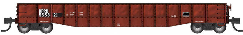 PREORDER Bluford Shops N 52224 52'6" 15-Panel Medium Dented Mill Gondola, Buffalo & Pittsburgh