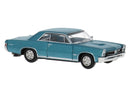 PREORDER Brekina HO 18103 1960s Pontiac GTO, Assembled, Turquoise