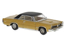 PREORDER Brekina HO 18104 1960s Pontiac GTO, Assembled, Gold, Black
