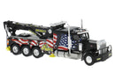 PREORDER Brekina HO 86280 Peterbilt 359 Heavy-Duty Tow Truck, Assembled, Big Boys Towing (black, U.S. Flag Graphics)