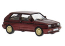 PREORDER Brekina HO PCX871597 1989 Volkwagen All-Wheel Drive Rallye Golf, Assembled, Maroon