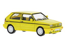 PREORDER Brekina HO PCX871599 1989 Volkwagen All-Wheel Drive Rallye Golf, Assembled, Yellow, Black