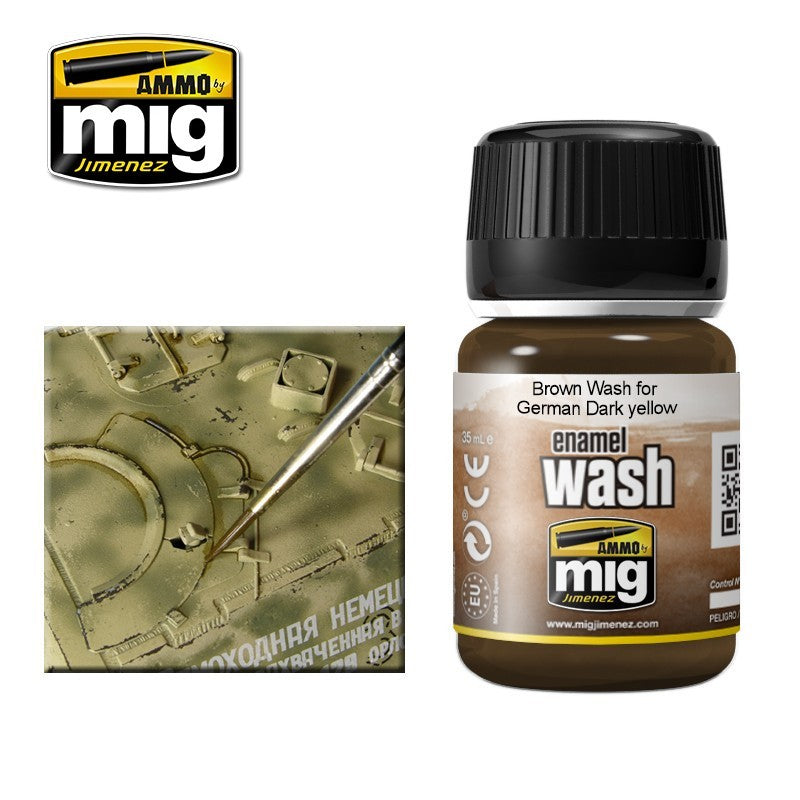 Ammo Mig 1000 BROWN WASH/DARK YLLO ENAM