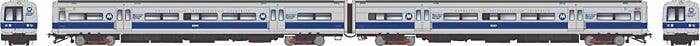 PREORDER Rapido HO 207057 Budd M3A Electric with Headlight 2-Railcar Set Locomotive, Metro-North Commuter Railroad MNCR