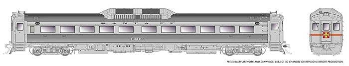 Rapido HO 16801 Budd RDC-1 & RDC-2 Set Locomotive, Atchison Topeka & Santa Fe