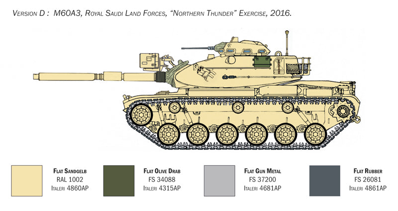 Italeri 6582 - SCALE 1 : 35 M60A3