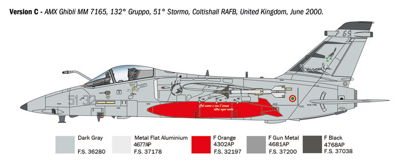 Italeri 1460 - SCALE 1 : 72 AMX Ghibli