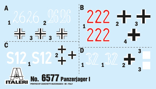 Italeri 6577 - SCALE 1:35 Panzerjäger I