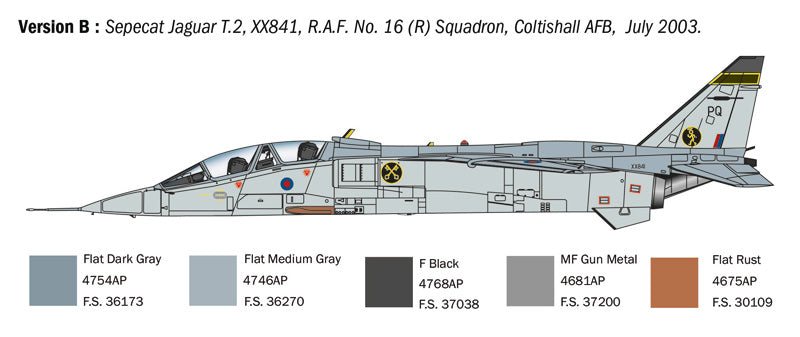 Italeri 1470 - SCALE 1 : 72 Jaguar T.2 R.A.F. Trainer