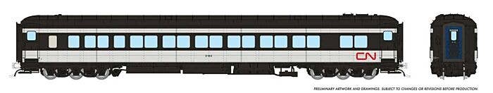 PREORDER Rapido HO 125012 Canadian Car & Foundry Balloon-Top Coach, Canadian National