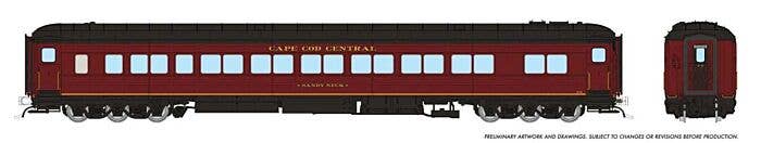 PREORDER Rapido HO 125023 Canadian Car & Foundry Balloon-Top Coach, Cape Cod Central