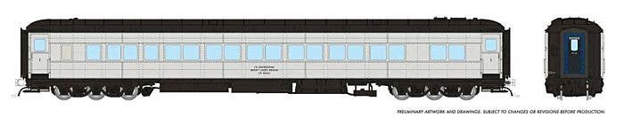 PREORDER Rapido HO 125025 Canadian Car & Foundry Balloon-Top Coach, Canadian National
