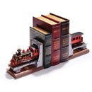 Robotime TGE01 Century Train DIY Book Nook Bookends Kit, 3D Puzzle