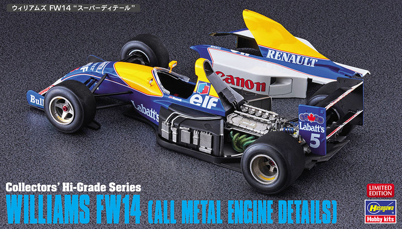 Hasegawa Models 51049 Williams FW14 “Super Detail”  1:24 SCALE MODEL KIT