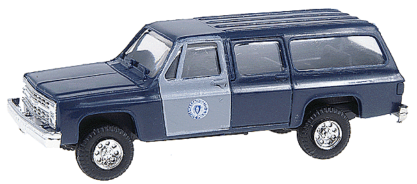 Trident Miniatures HO 90253 Chevrolet Suburban, Emergency, Police Vehicles, Massachusetts State Police