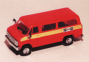 Trident Miniatures HO 90210 Chevrolet Van SDA, Emergency, Fire Vehicles, Fire Stockholm