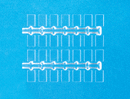 Preiser HO 97000 Clear Base Plates, 3/8 x 1/4" 1 x .7cm (84)