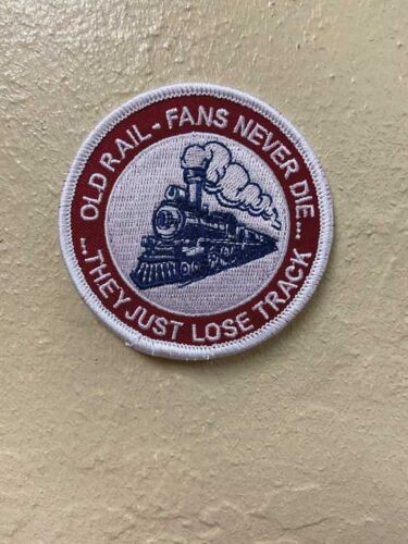 Brooklyn Peddler 12 Cloth Patch, Old Rail Fans Never Die..They Just Lose Track