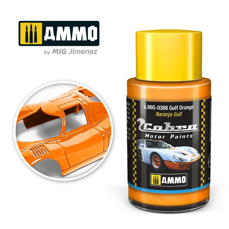 Ammo Mig 0308 COBRA MOTOR GULF ORANGE