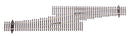 PREORDER Walthers Track HO 948-83073 Code 83 Nickel Silver DCC Friendly Number 5 Single Crossover Turnout, Left Hand