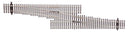 Walthers Track HO 948-83074 Code 83 Nickel Silver DCC Friendly Number 5 Single Crossover Turnout, Right Hand