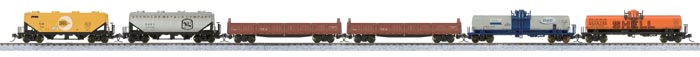 Kato 106-6275  Mixed Freight 6-Car Set - Ready to Run, N Scale