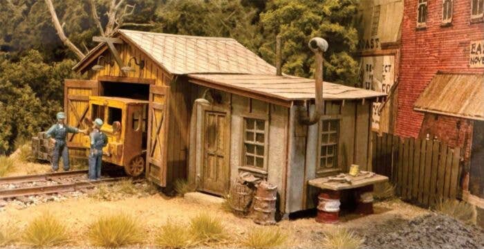 Bar Mills Scale Model Works HO 0362 Cranberry Yard Handcar Shed, Laser-Cut Wood Kit