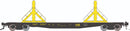 PREORDER Rapido HO 138404 F30D 50' Rail Flat Car Set, CSX MOW (6-Pack)