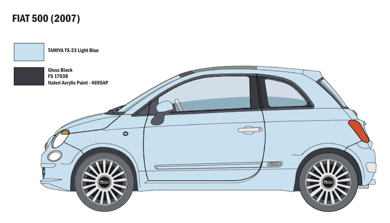 Italeri 3647 FIAT 500 (2007) 1:24