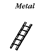 JL Innovative Design HO 552 Custom Metal Ladders, Silver 6" (2-Pack)