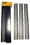 Central Valley Model Works HO 2002-6 CVT Tie Strip Sampler, 12" sections (6), Branchline 8' Long Ties