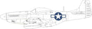 Eduard P-51D US national insignia 1/72 MASK for EDUARD