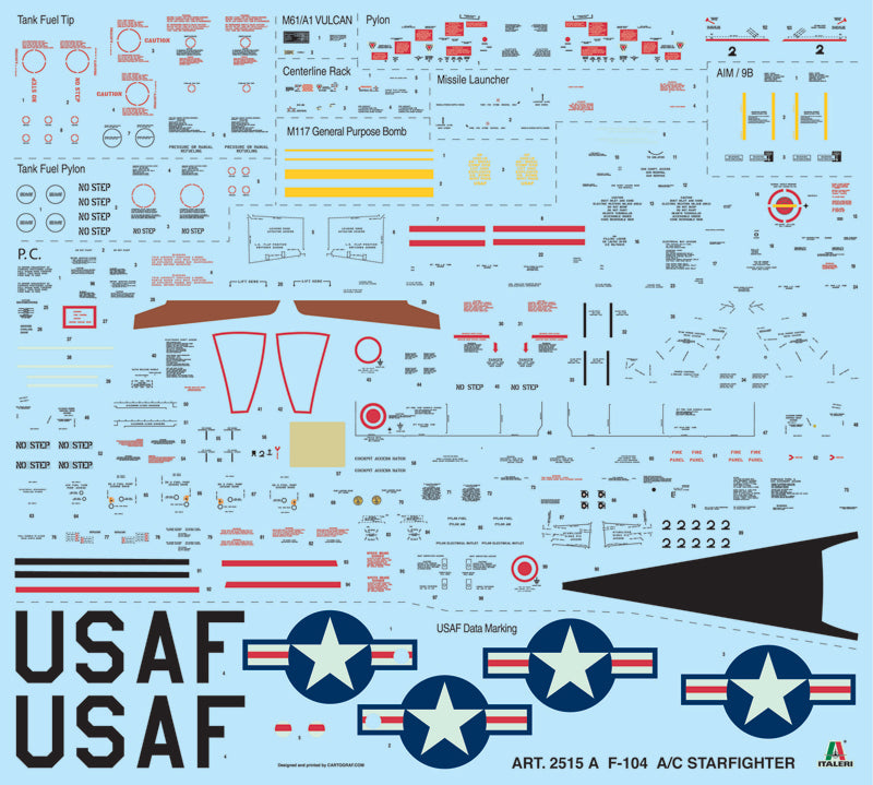 Italeri 2515 - SCALE 1 : 32 F-104 STARFIGHTER A/C