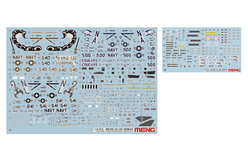 Meng-Model LS-014 BOEING EA-18G GROWLER ELECTRONIC ATTACK AIRCRAFT 1:48