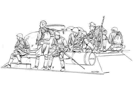 DML Military 6197 Soviet Infantry Tank Riders 1:35
