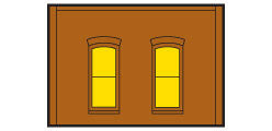 Design Preservation Models 30130 HO First Story Window Sm Rect