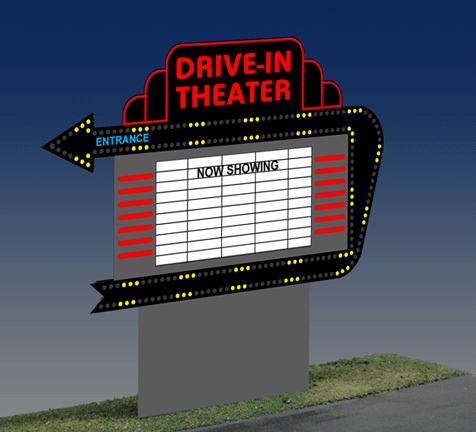 Miller 1381 Drive-In Sign