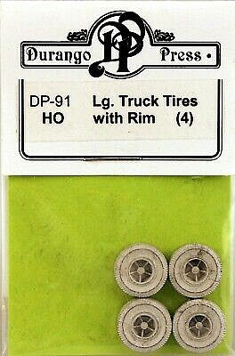 Durango Press 091 HO TRUCK TIRES W/RIMS(4)