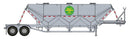 Walthers HO 949-2623 Transload Facility Dry Bulk Semi Trailer, Valley Growers Association