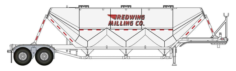PREORDER Walthers HO 949-2624 Transload Facility Dry Bulk Semi Trailer, Red Wing Milling