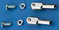 DUB - Du-Bro 303 4-40 Steel Solder Rod Ends (QTY/PKG: 2 )