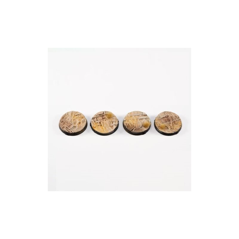 Gamers Grass Battle Ready Bases - Dunes of Bourak - Round 40mm (4x) (Designed for Infinity)